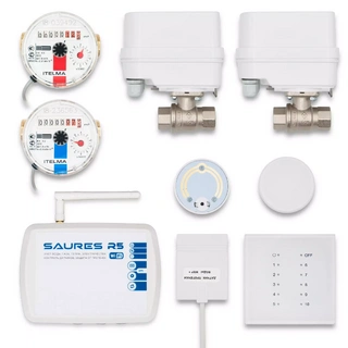 Защита от протечки SAURES Wi-Fi Радио 1/2" + счетчики фото